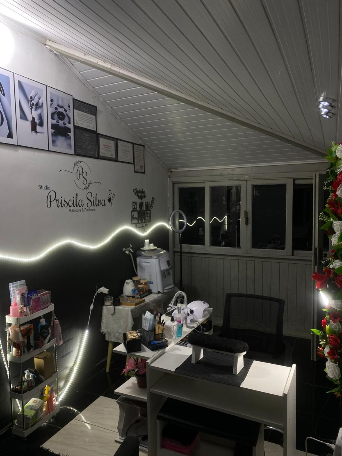 Espaço de atendimento da Priscila Nails
